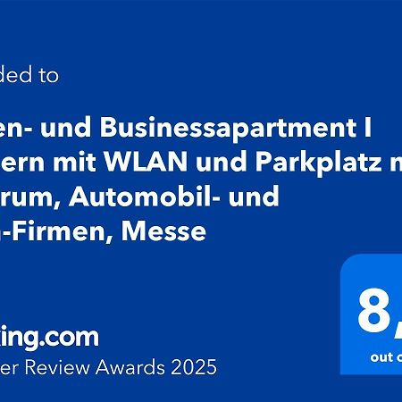 Ferien- Und Businessapartment I Modern Mit Wlan Und Parkplatz Nahe Zentrum, Automobil- Und Tech-Firmen, Messe เรนนิงเงน ภายนอก รูปภาพ